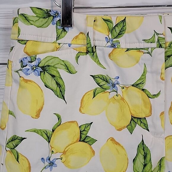 Talbots Perfect Short Lemon Print Women's  Size 6 - Picture 2 of 11